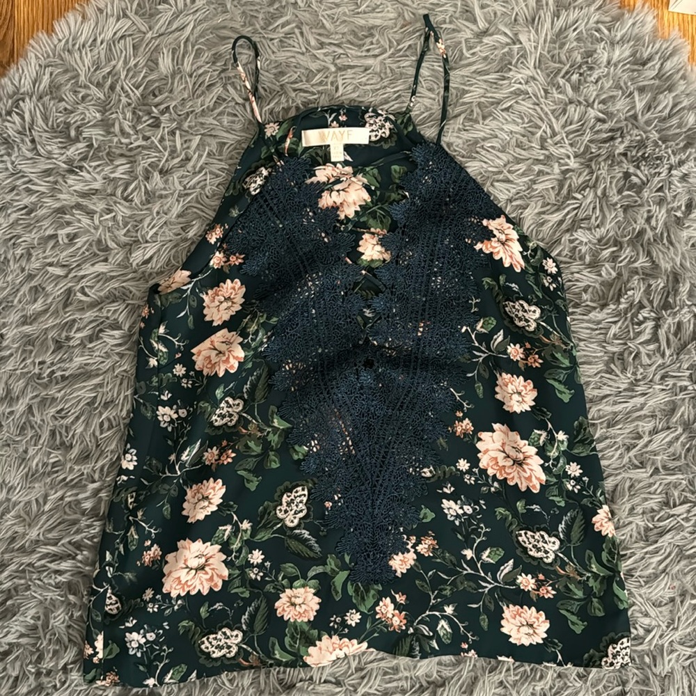 Wayf lace up tank top